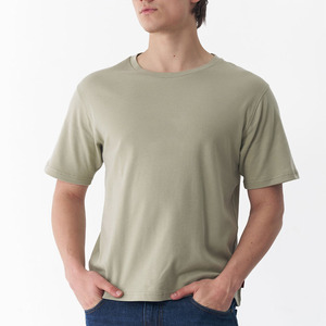 T-shirt basique classique pour homme, coupe confortable, t-shirt en coton uni pour homme, couleur unie, coupe régulière, manches courtes, col rond, t-shirt en coton - Product Image 1