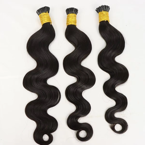 Extensions <span class=keywords><strong>de</strong></span> cheveux Microlink I Tip, ondulées, en cheveux humains, 8-30 pouces, couleur naturelle, cheveux brésiliens Remy, pointes en I pour femmes, 200g - Product Image 6