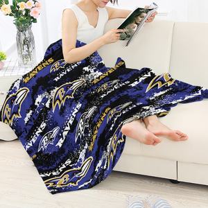 Fútbol Baltimore Ravens Throw Mantas Regalos, Football Lover Mantas para regalo, Team Fans Style Travel Blanket Gifts - Product Image 4