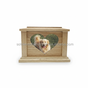 Cadre photo pour animaux de compagnie Urnes en bois Urnes funéraires faites à la main de haute qualité - Product Image 1