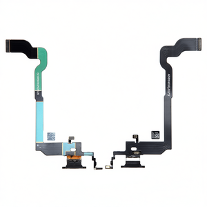 Cavo flessibile per porta di ricarica Lightning per Apple iPhone X, nero, microfono incluso - Product Image 2