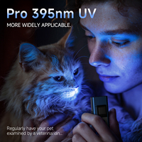 Linterna LED Recargable WT9 PRO de 800 Lúmenes, Luz de Trabajo Magnética con UV395 y Láser Rojo para Camping y Senderismo