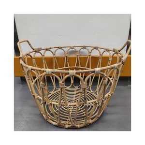 rattan basket bag gifts storage plastic basket rattan stackable kitchen basket