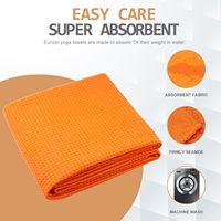 Serviettes de sport en microfibre personnalisées avec logo EM, rafraîchissantes, antimicrobiennes, pour le visage, les mains, le yoga, avec grip, enroulables, carrées, rectangulaires