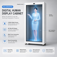 Afficheur numérique holographique 3D tactile de 86 pouces pour usage commercial en magasin, Holobox LCD transparent avec IA
