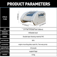 Offre Spéciale 6-8 personnes gonflable île flottante mer fête yacht gonflable épaissi PVC dérive bateau catamaran bateau gonflable