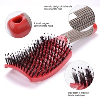 Brosse Magique pour Cheveux, coiffure, Massage de la tête, peigne brosses pour Cheveux, poils de sanglier, Brosse