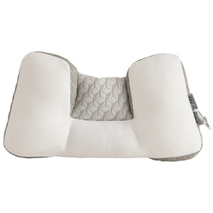 Oreiller cervical en forme de U en gruau de sarrasin, soutien ferme pour les dormeurs latéraux, soulagement de la douleur au cou, usage domestique, oreiller pour adulte - Product Image 1