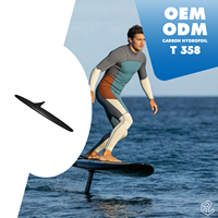 Aile arrière en carbone Hydrofoil Skinny Series AXIS 358/35 à faible dragage, contrôle réactif, légère, pour le kitesurf