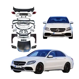 2024 New Arrival High Quality for Mercedes-Benz 2007-2014 C Class W204 Upgrade W205 AMG Style C63 Bodykit bumper car accessories