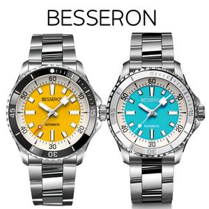 Montre automatique de sport de luxe pour homme, lunette hybride en céramique de haute qualité, analogique noir et blanc, Miyota, étanche 10 ATM, acier inoxydable - Product Image 2