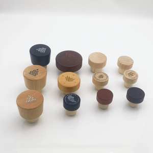 Bouchon de bouteille en bois Spirispak avec capuchon supérieur en bois, qualité alimentaire, <span class=keywords><strong>ouverture</strong></span> facile, fermeture lisse, logo et taille de port personnalisables - Product Image 1