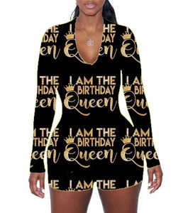 Combinaison longue « Je suis la reine de l'anniversaire » pour femme, tenue de fête d'anniversaire, cadeau d'anniversaire, pyjama pour femme - Product Image 2