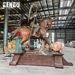 Estatua grande de Halloween Grim Reaper Scythe y Skeleton Horse-Decoración de miedo para interiores y exteriores para suministros de fiesta de Halloween - Product Image 2