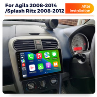 MEKEDE Autoradio Multimédia Écran Tactile IPS 4 cœurs 2+32 Go FM pour Opel Agila 2008-2014 Suzuki Splash Ritz 2008-2012