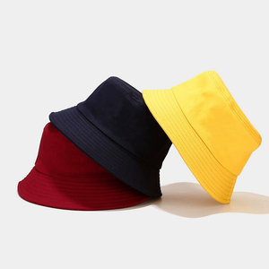 Sombrero de Sol Casual Plegable de Algodón de Color Liso Tipo Cubo Unisex con Bordado para Cuatro Estaciones al por Mayor - Product Image 2