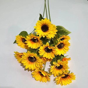 Flor Artificial de Girasol de Seda Lichao, Tallo Único, Decoración para el Hogar, Sala de Estar, Accesorio de Fotografía - Product Image 1
