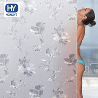 Film adhésif statique pour porte vitrée, film pour fenêtre givré, film de confidentialité sans colle, PVC, blocage des UV, isolation thermique, imperméable pour la maison