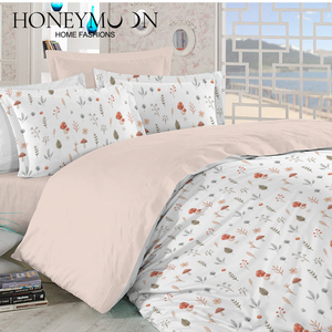 高級感あふれる人気商品 秋の植物柄3Dプリント寝具3点セット ソフトマイクロファイバー掛け布団セット 家庭用 - Product Image 3