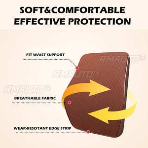 Memory Foam Car Headrest <b>Pillow</b> Leather Seat Supports Sets Back Cushion Adjustment Auto Neck Rest Lumbar <b>Pillows</b> - Product Image 5