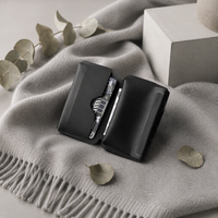 Mini porte-cartes magnétique pliable portable et portefeuille avec porte-monnaie pour usage professionnel
