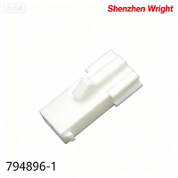 Connecteur de boîtier femelle 2 broches 4,14 mm TE 794896-1 600V en nylon PA66 blanc pour accessoires de faisceau industriel