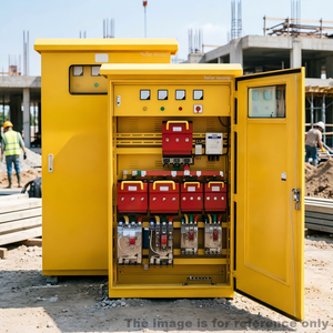Distribution box Heavy-Duty Yellow Metal Switchgear Box for Temporary Site Power, IP65 Weatherproof with Safety Lock - Product Image 4