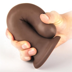 Masturbation féminine pliable sangle en silicone <span class=keywords><strong>sur</strong></span> gode énormes jouets sexuels réalistes sans balles matériau souple en TPE et PVC - Product Image 6