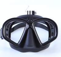 DIVESTAR peralatan menyelam bebas, perlengkapan menyelam Snorkeling bawah air OEM profesional, lensa ganda Anti kabut dapat disesuaikan kaca Tempered