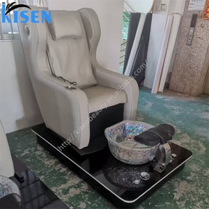 Fauteuil de pédicure spa de luxe KISEN, moderne, blanc, en promotion, pour salon de manucure - Product Image 1