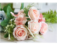 Fleurs en gros, fleurs artificielles réalistes, bouquet de roses artificielles en vrac
