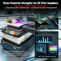 Impresora UV Plana 6090 Más Vendida, 3 Cabezales de Impresión I3200, Impresora UV de 60*90cm para Impresión en Acrílico, Madera y Metal