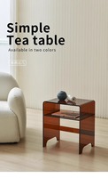 Table d'appoint minimaliste moderne, table d'extrémité de canapé, table d'angle, étagère de rangement de chevet, petite table basse pour la maison