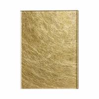Verre feuilleté ultra-transparent 8+8mm avec intercouche en tissu de soie dorée, feuille de verre décorative opaque pour l'intimité, taille personnalisée pour l'intérieur
