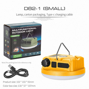 Lámpara LED Portátil Multifuncional para Exteriores D83-1 con Carga Tipo-C y Gancho para Camping - Product Image 2