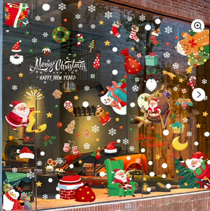 Calcomanías Navideñas Personalizadas <span class=keywords><strong>para</strong></span> Ventanas <span class=keywords><strong>de</strong></span> <span class=keywords><strong>Vinilo</strong></span>, Diseño <span class=keywords><strong>de</strong></span> Estrella, Resistentes al Agua, Impresión UV, Adhesivo Decorativo <span class=keywords><strong>para</strong></span> el Hogar - Product Image 4