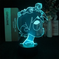 Lampe de table Lil Uzi Vert, veilleuse 3D USB, lampe de nuit promotionnelle, lampe en acrylique d'anime