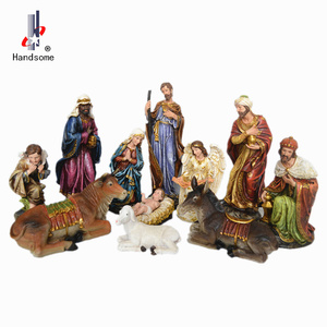 Decoración exterior de 24 pulgadas, conjunto de estatuas para cuna navideña con nacimiento de Jesús - Product Image 5