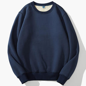 Wholesale Men's <strong>Fleece</strong> Sherpa <strong>Lined</strong> Warm Sweatshirt Crewneck Sweat <strong>Shirts</strong> - Product Image 1