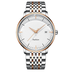 Simple business automatic <b>mechanical</b> <b>watch</b> for men with steel strap waterproof skeleton design - Product Image 1