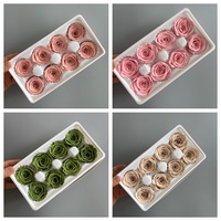 Rose éternelle Naturecho 4-5 cm, fleurs séchées, cadeaux écologiques pour mariage, cadeaux pour la Saint-Valentin, emballage de luxe personnalisé