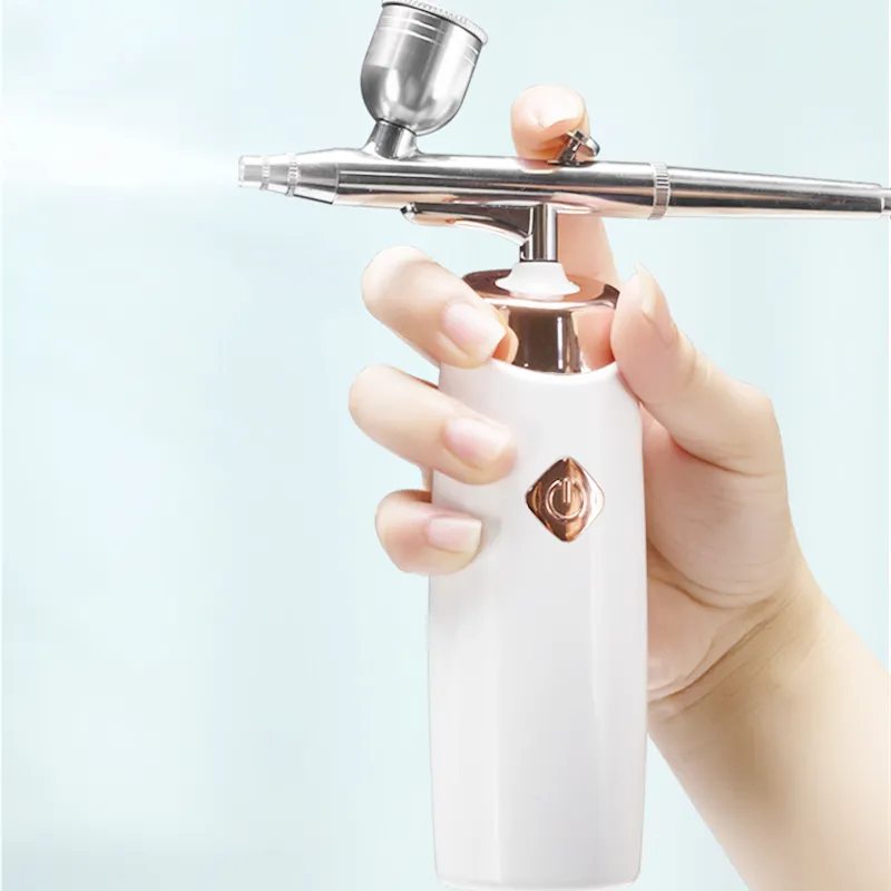 Hand Household Oxygen Therapy Handheld Facial Moisturizing Sprayer Face Steam Nano Facial Water Spray Gun Jet Peel Injection