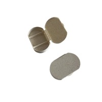 Boîte à pilules portable 3 compartiments en fibre de bambou PP, conteneur pour comprimés, voyage, voiture, maison, sport en plein air, logo personnalisé