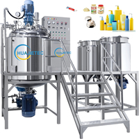 Machine à émulsionner la mayonnaise HUAJIETEC avec vitesse de mélange réglable, équipement de cuisson pour émulsion de ketchup, émulsification sous vide de crème