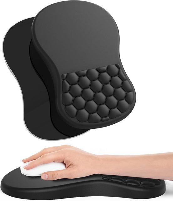 Lulin LP-25112 Memory Foam Wrist Rest Mouse Pad Keyboard Hand Rest Set Comfortable Mouse Mat Promotion Gift with Stock Status