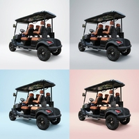 Nouvelle voiturette de golf électrique 2 places, vitesse 30-50 km/h, véhicule utilitaire, batteries au lithium-plomb 48V, autonomie 70-90 km, certifiée CEE, voiturette de club