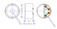 Haut-parleur d'oreiller de conduction osseuse de 8Ohm 1W pour l'oreiller de sommeil