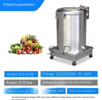 Déshydrateur alimentaire commercial pour légumes, sécheuse centrifuge en acier inoxydable avec base stable pour restaurant et cuisine d'hôtel