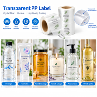 Autocollants transparents en PP personnalisés, autocollants de marque personnalisés, étiquettes transparentes personnalisées pour bocaux et bouteilles, étiquettes transparentes sur mesure