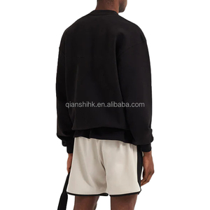 Sweat en éponge française de haute qualité sans capuche Unisexe Logo personnalisé Poids lourd Sweat à capuche en coton surdimensionné femmes - Product Image 5